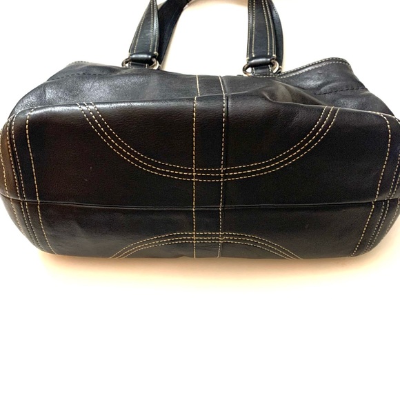COACH Soho Vintage Doctor's Bag Double Pocket Satchel Style #F08A09, black - Picture 3 of 6